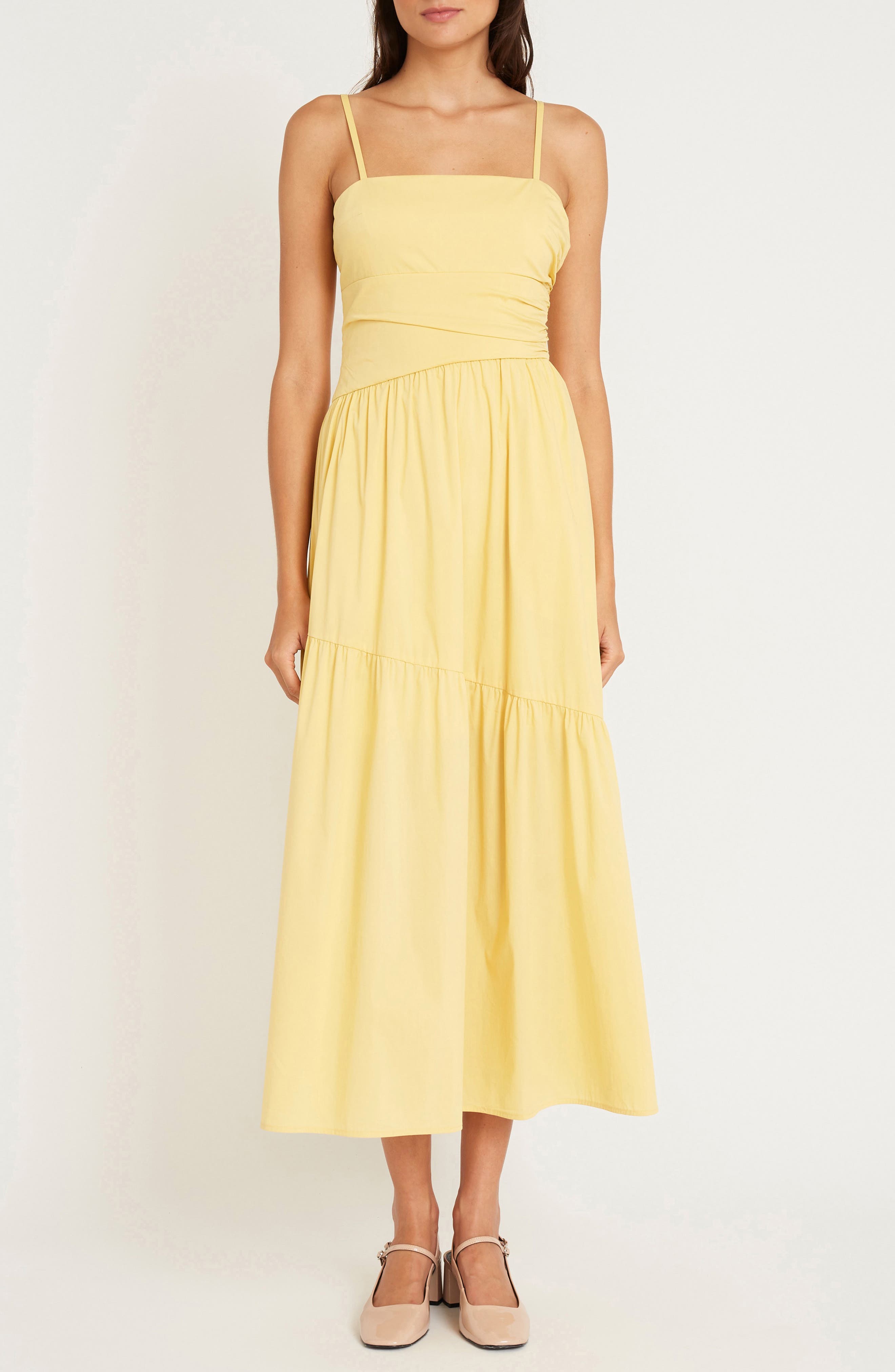 Women's Yellow Midi Dresses | Nordstrom