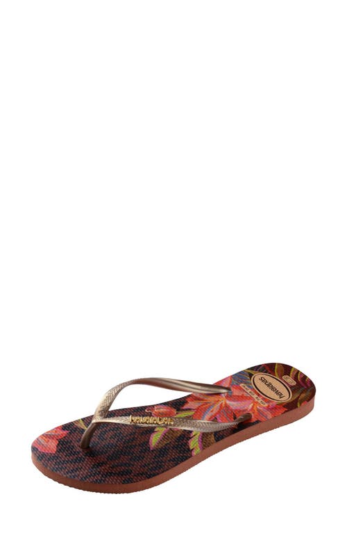 HAVAIANAS HAVAIANAS SLIM ANIMAL FLORAL FUSION FLIP FLOP