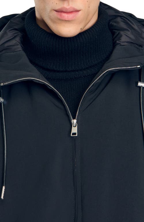 Shop Sandro Padded Jacket In Black