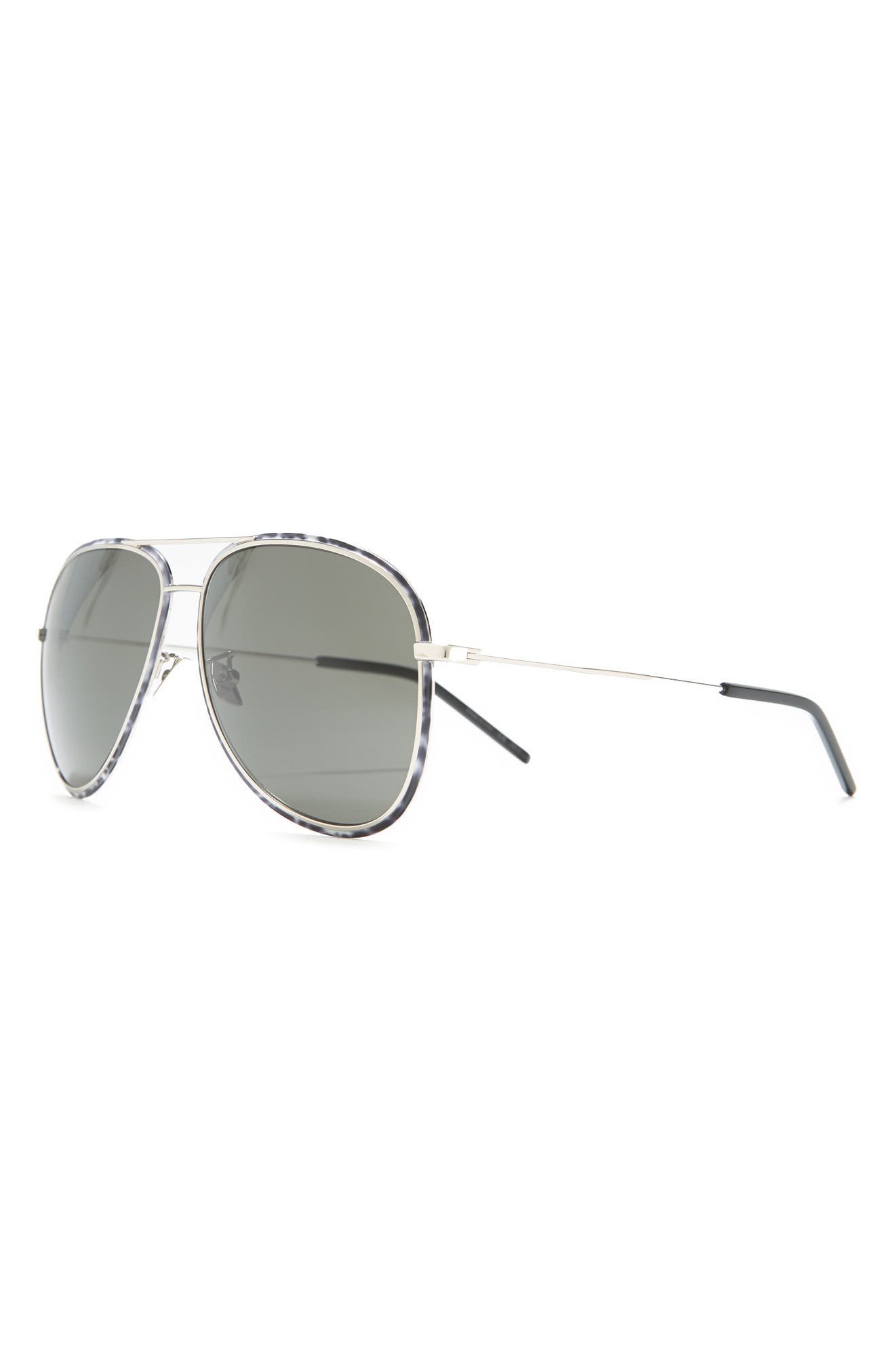 saint laurent 61mm aviator sunglasses