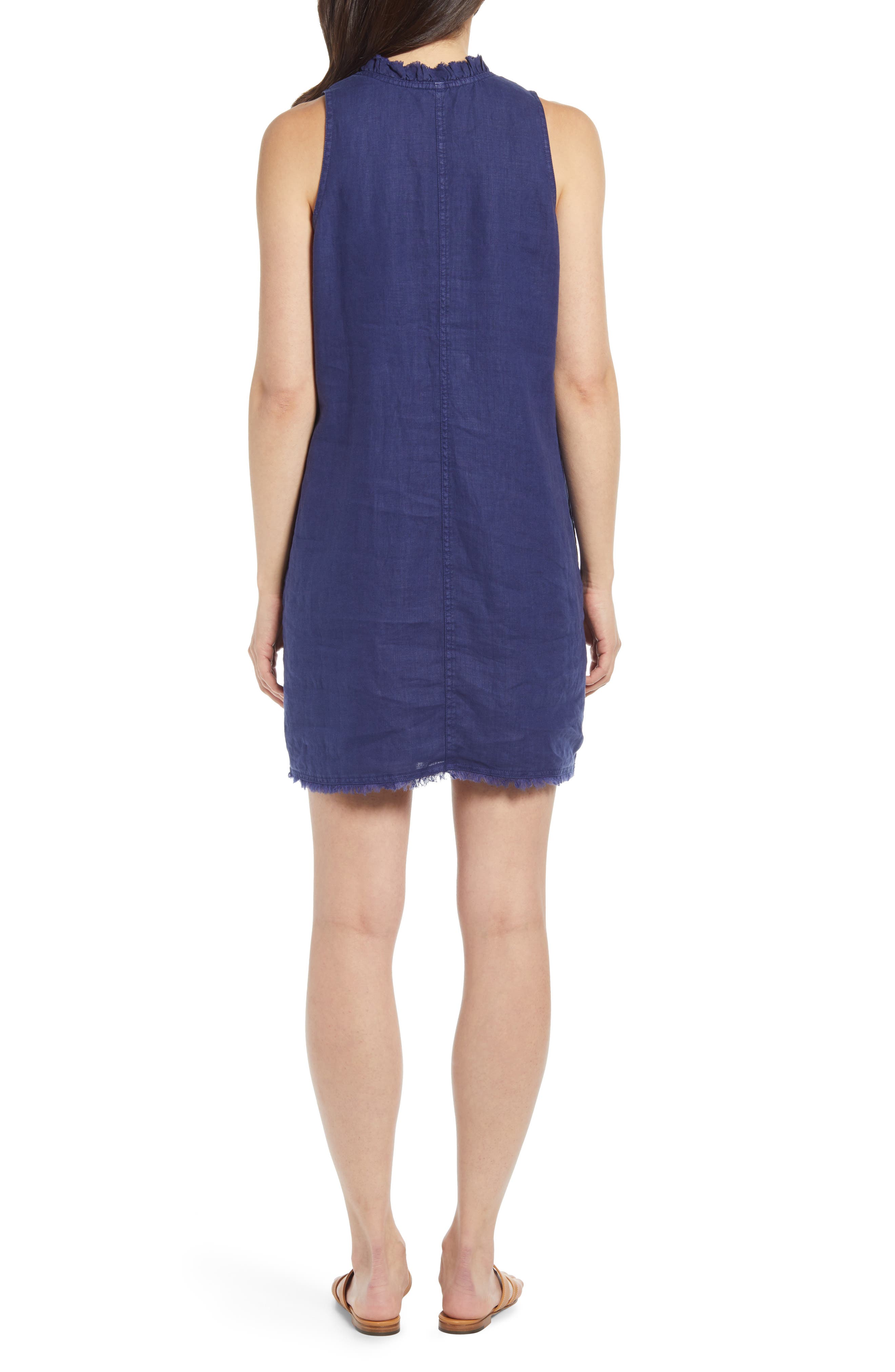 Tommy Bahama Two Palms Ruffle VNeck Linen ALine Dress Nordstrom