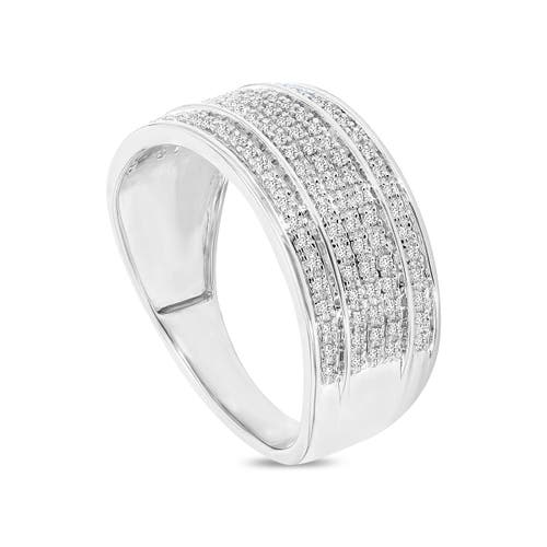 Shop Luvmyjewelry Elysium Unisex Diamond Band Ring In 10k White Gold