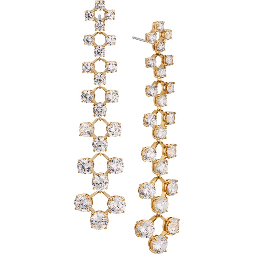 Nadri Halle Linear Drop Earrings In Gold
