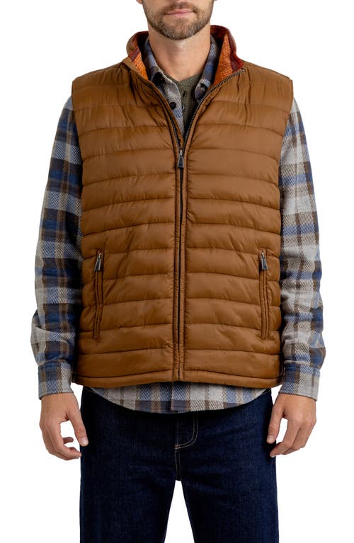 Shop Rainforest Water Resistant Quilted Vest In Toffee Dusk