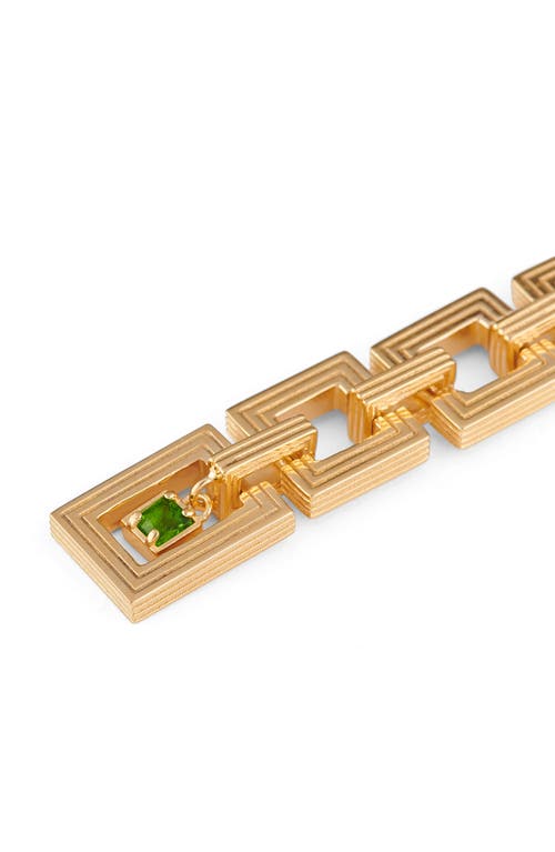 Ivi Los Angeles Aurelia Drop Earrings In Gold/green Chrome Diopside