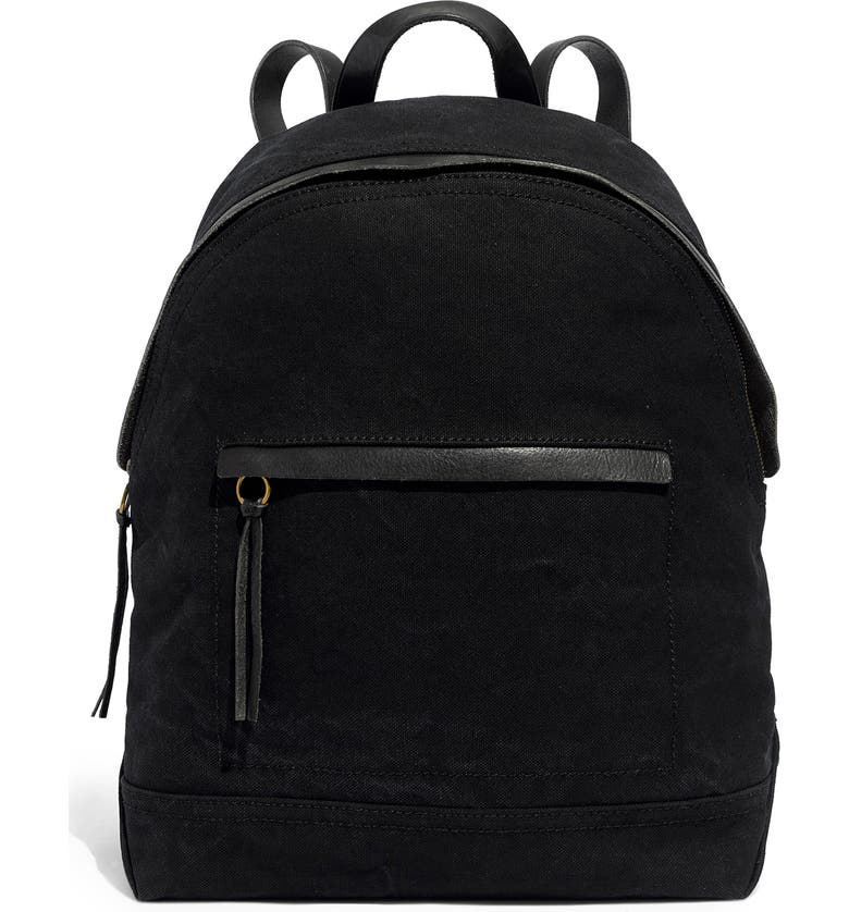 MADEWELL The Charleston Backpack, Main, color, TRUE BLACK
