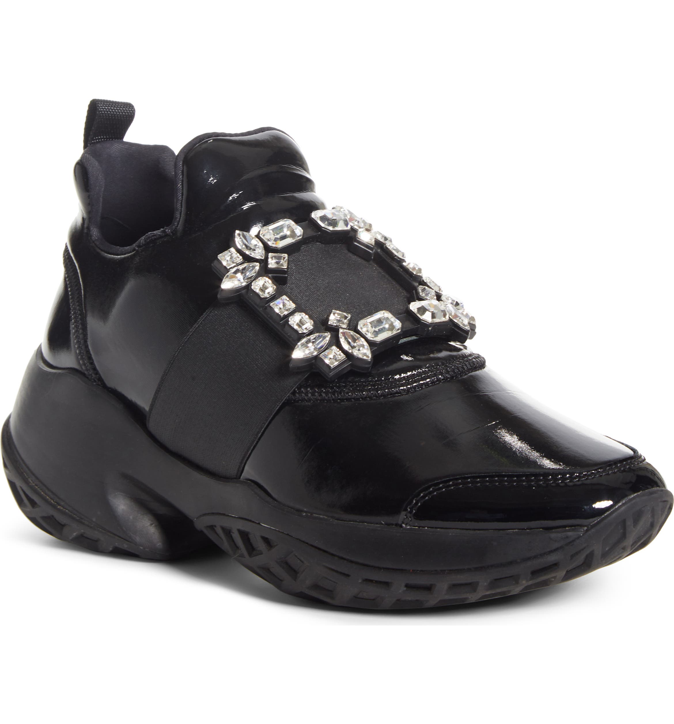Roger Vivier Viv Crystal Buckle Slip-On Sneaker (Women) | Nordstrom