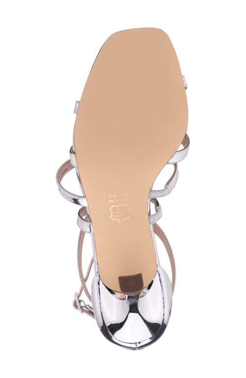 Nina Devyn Ankle Strap Sandal In Silver
