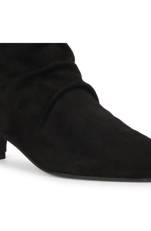 Shop Saint G Florino Slouch Pointed Toe Kitten Heel Bootie In Black