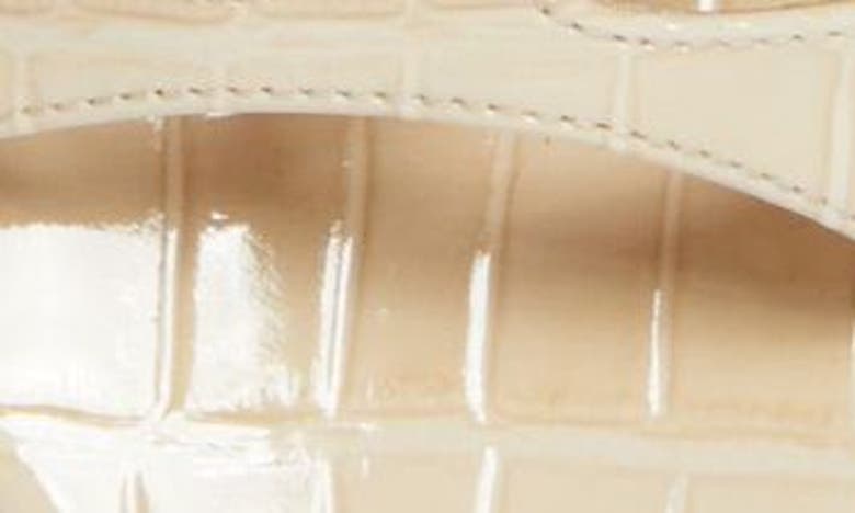 Shop Tom Ford Croc Embossed Cage Sandal In Ivory
