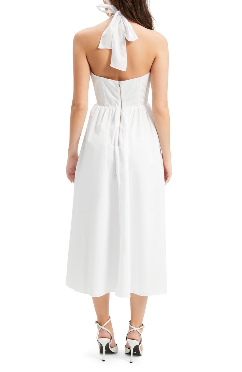 Bardot Kylen Cotton Halter Midi Dress | Nordstrom