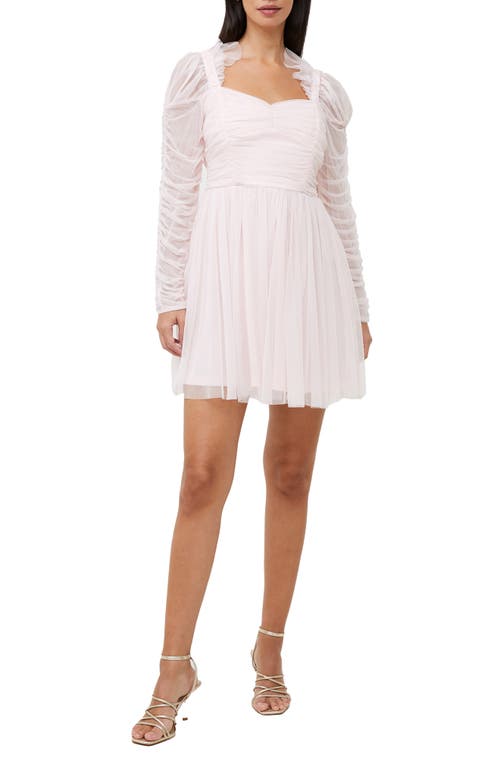 French Connection Edrea Long Sleeve Tulle Dress at Nordstrom,
