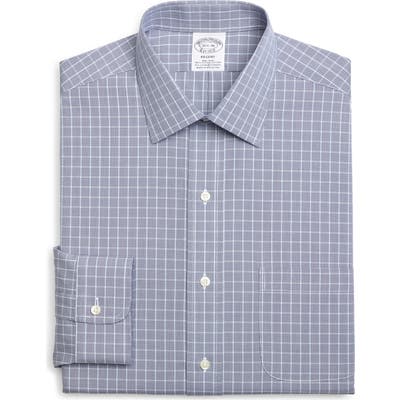 Brooks Brothers Regent Regular Fit Non-Iron Stretch Check Dress Shirt