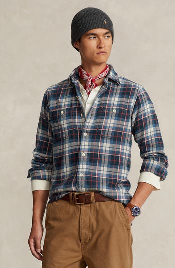Polo Ralph Lauren Plaid Flannel Button-Up Shirt