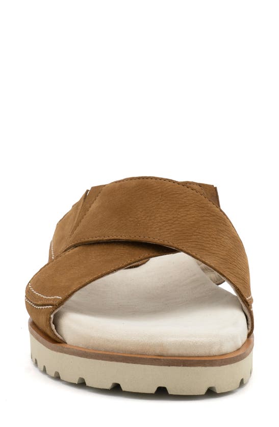 Amalfi By Rangoni Barolo Platform Slide Sandal In Sequoia Tiffany