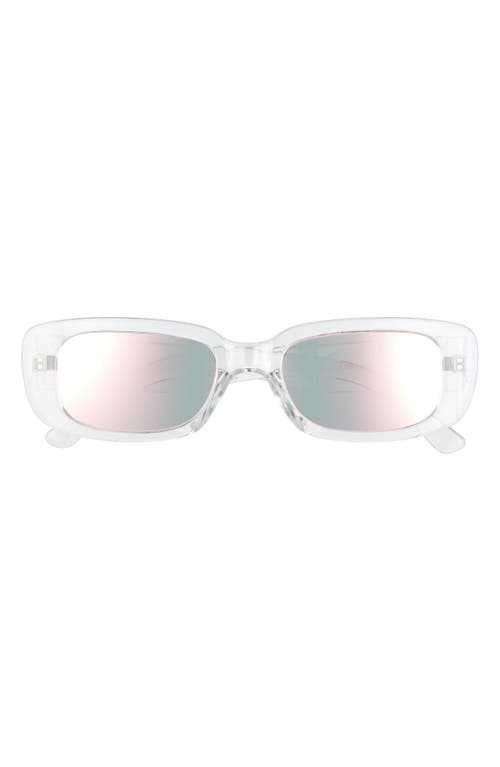 Rad + Refined '90s Season 50mm Mirrored Oval Sunglasses in Pink