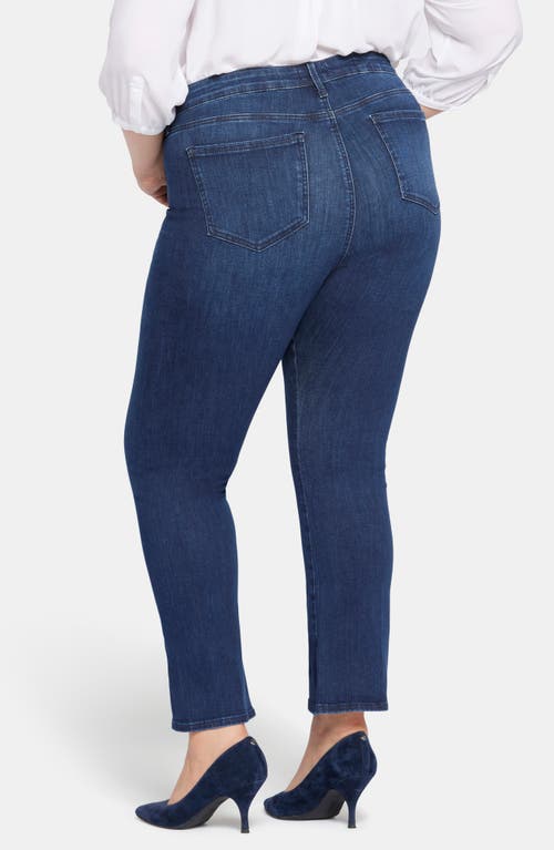 Nydj Plus Ava Womens High Rise Dark Wash Flared Jeans In Marvelous