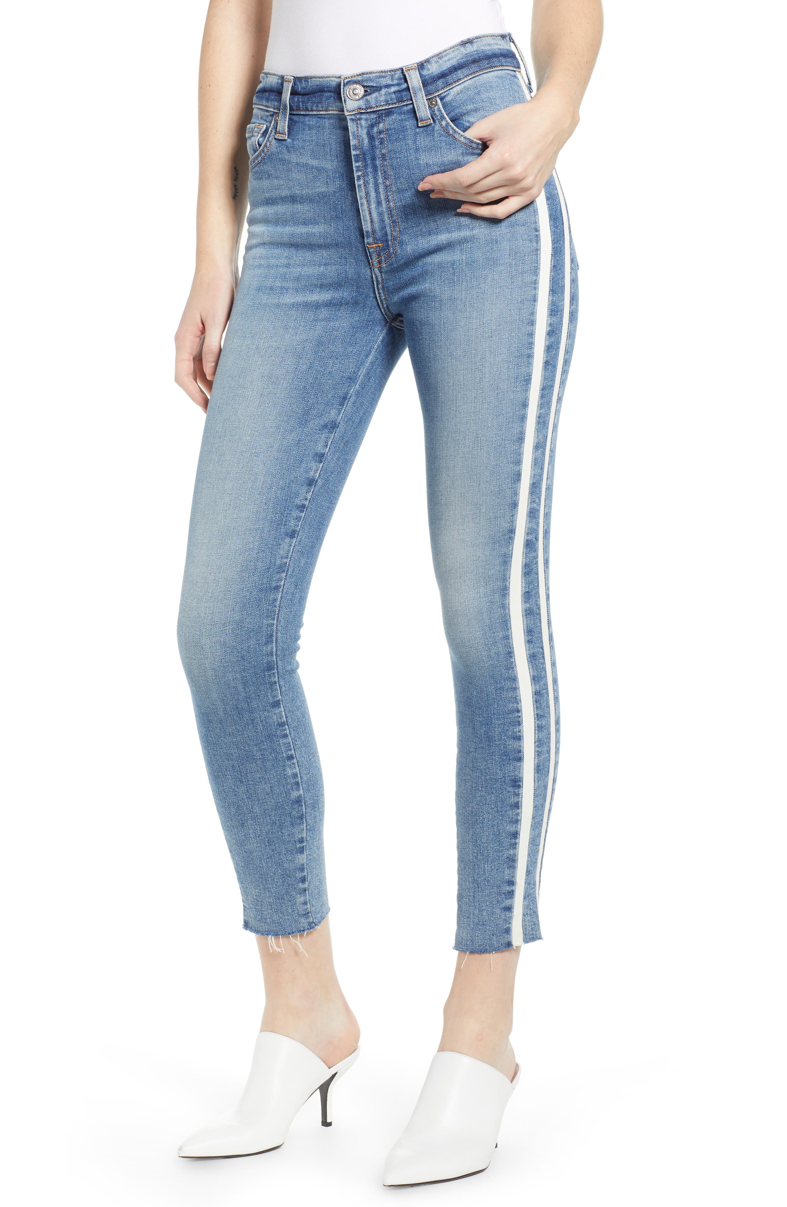7 for all mankind striped jeans