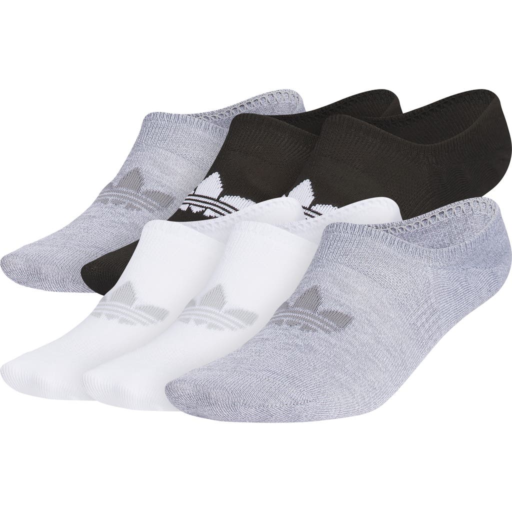 ADIDAS ORIGINALS ADIDAS GENDER INCLUSIVE SUPERLITE ASSORTED 6-PACK SUPER NO-SHOW SOCKS