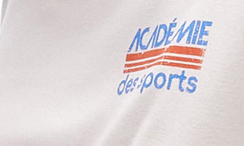 Shop Topshop Académie Des Sports Graphic T-shirt In Ivory