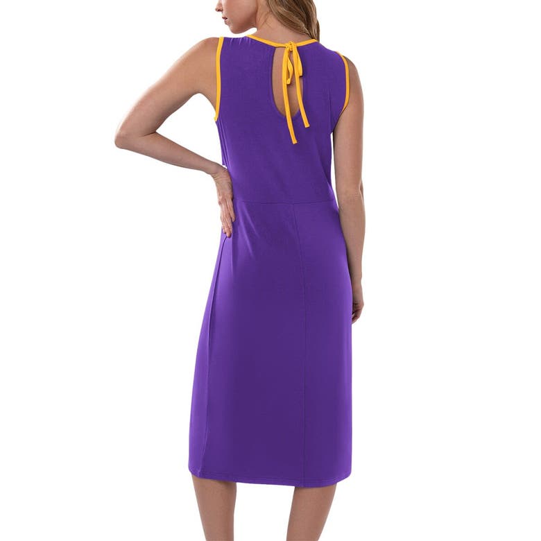Shop G-iii 4her By Carl Banks Purple Minnesota Vikings Main Field Maxi Dress