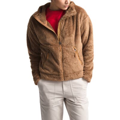 The North Face Furry Fleece Hooded Jacket, Brown