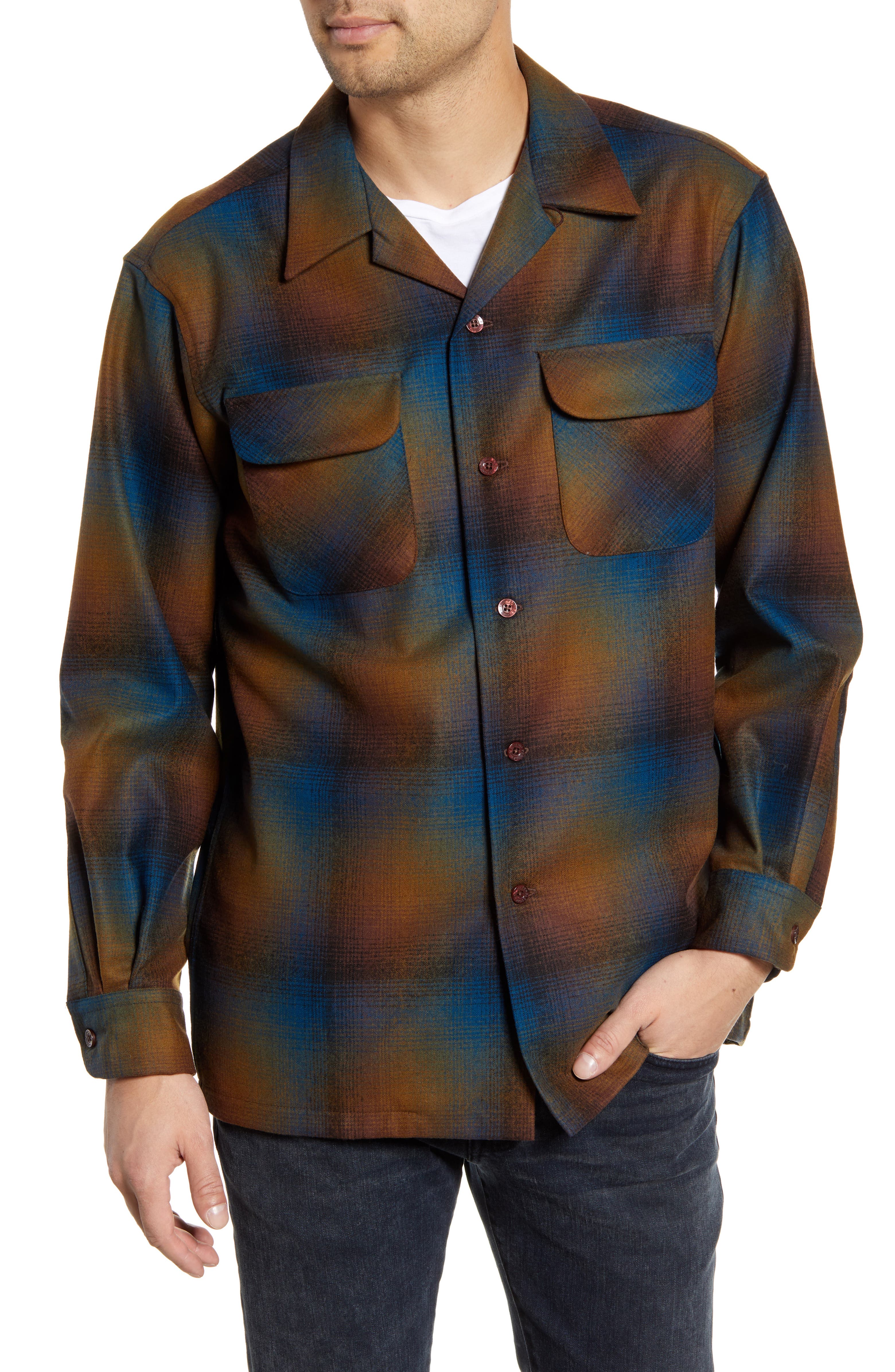 Pendleton Board Wool Flannel Shirt | Nordstrom