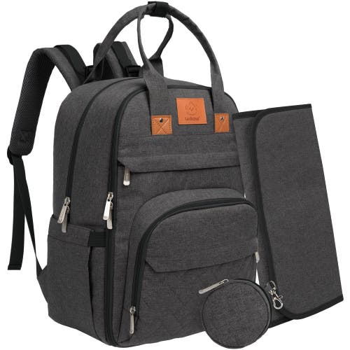 KeaBabies Rove Diaper Bag in Charcoal at Nordstrom