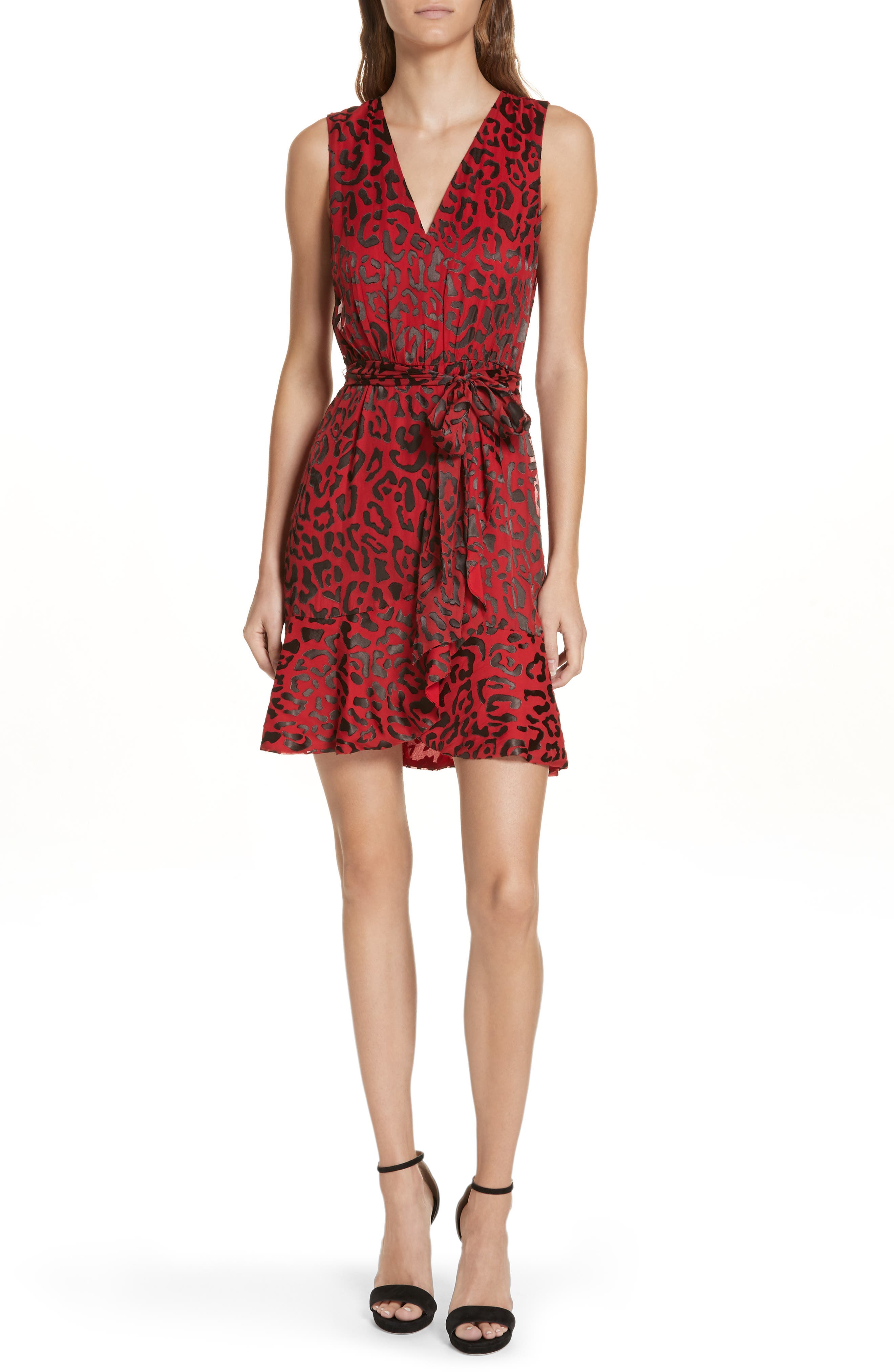 alice and olivia animal print dress