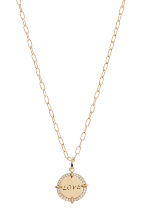 Love Medallion Pendant Necklace