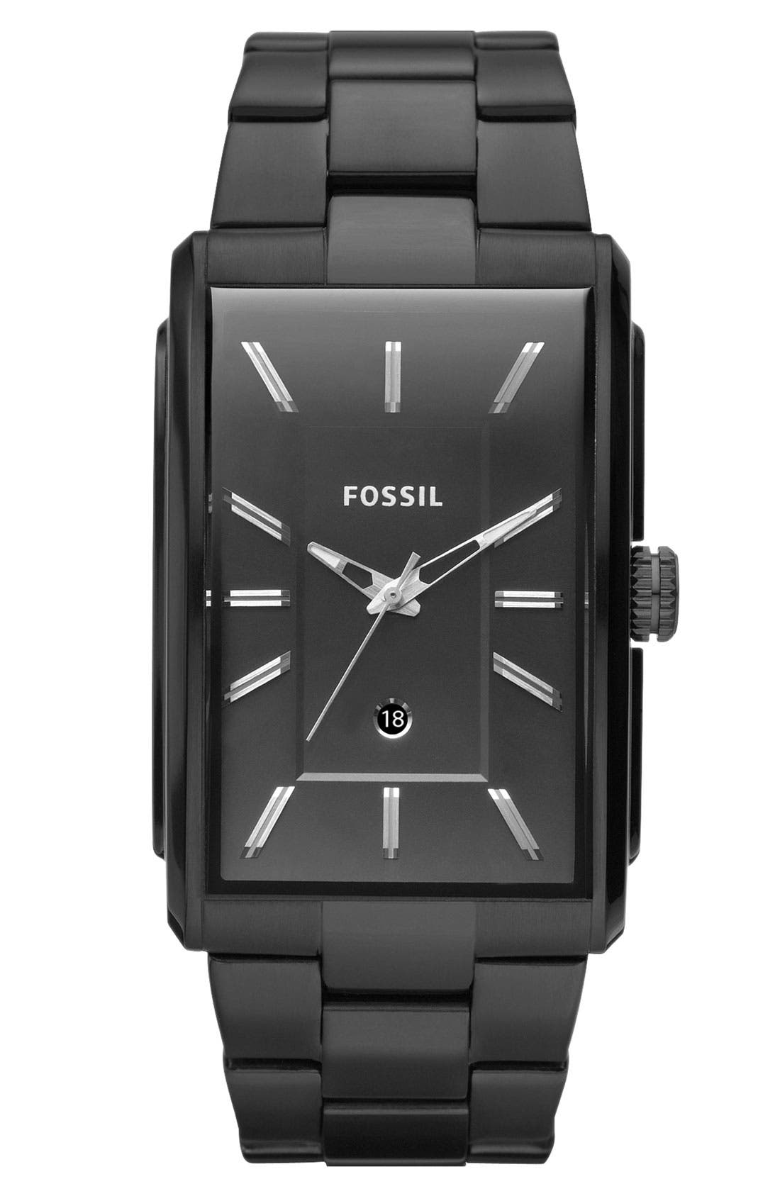 Fossil 'Heritage' Rectangular Bracelet Watch, 33mm x 49mm Nordstrom