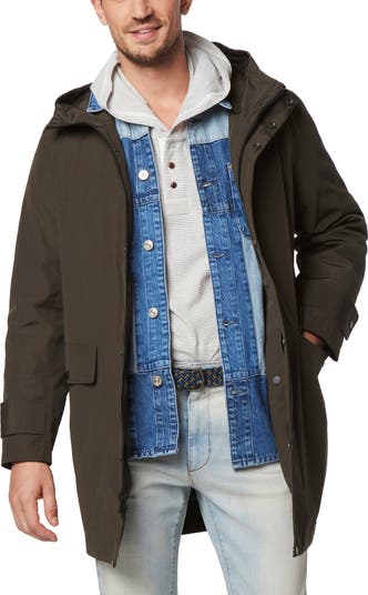 Andrew marc navarre sales hooded rain jacket