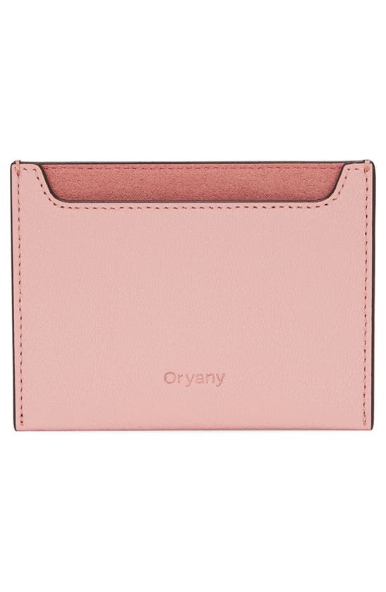 Shop Oryany Mandy Leather Crossbody Wallet In Baby Pink