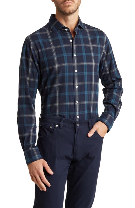 Stillwater Plaid Flannel Long Sleeve Button-Up Shirt