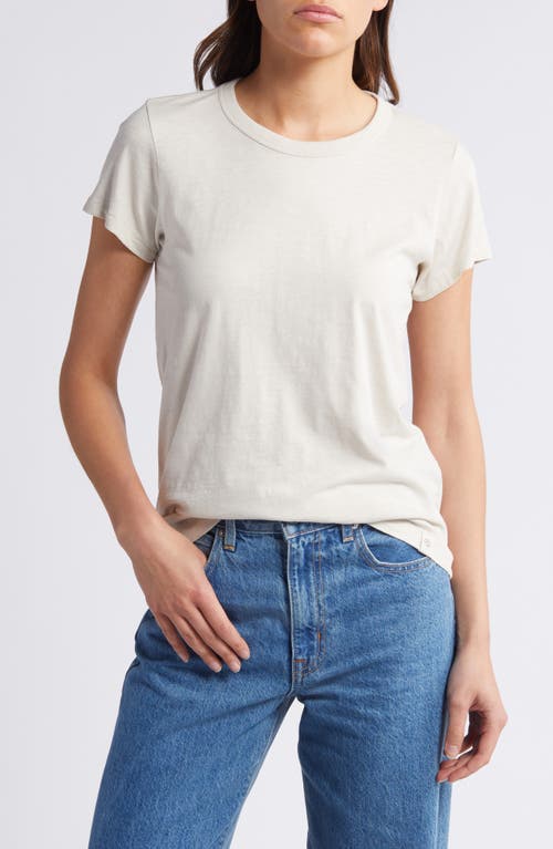 Shop Rag & Bone The Slub Organic Pima Cotton T-shirt In Warm Grey