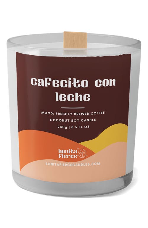 Bonita Fierce Cafecito Con Leche Candle in White/Brown at Nordstrom