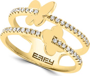 Effy diamond on sale butterfly ring