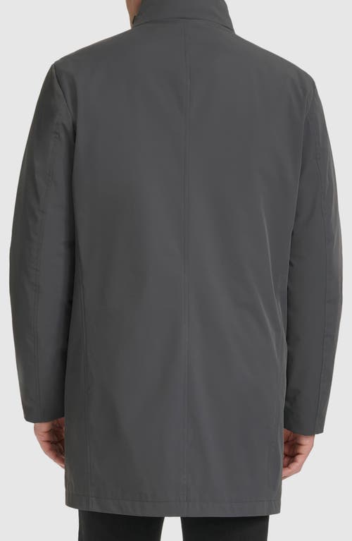 Shop Cole Haan 3-in-1 Water Resistant Rain Coat In Dark Grey