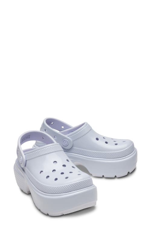 CROCS CROCS STOMP HIGH SHINE PLATFORM SLINGBACK CLOG 