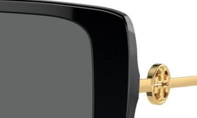 Tory Burch 56mm Square Sunglasses In Black