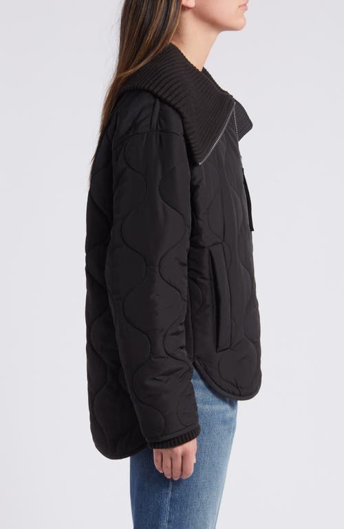 Shop Lucky Brand Onion Quilted Jacket In Black