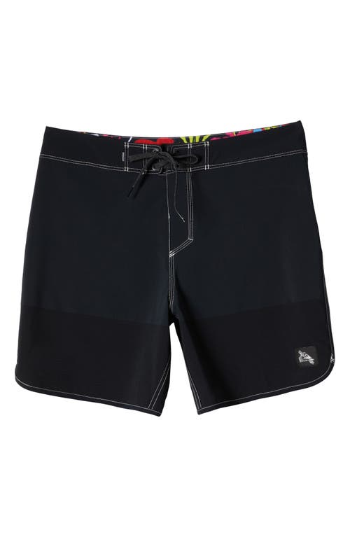 Quiksilver Snyc Highlite Scallop 18 Board Shorts in Black at Nordstrom, Size 36