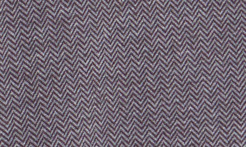 Robert Barakett Shearwood Herringbone Knit Button-up Shirt In Port