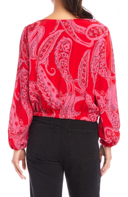 Fifteen Twenty Claudine Drawstring Top In Paisley