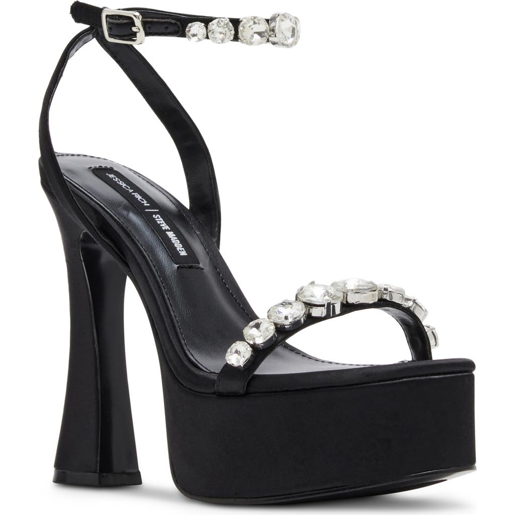 Jessica Rich By Steve Madden Zoey Ankle Strap Platform Sandal In Black Multi