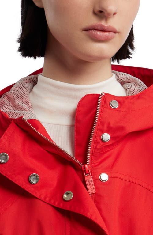 Shop Hunter Adela Classic Waterproof Rain Jacket In  Red