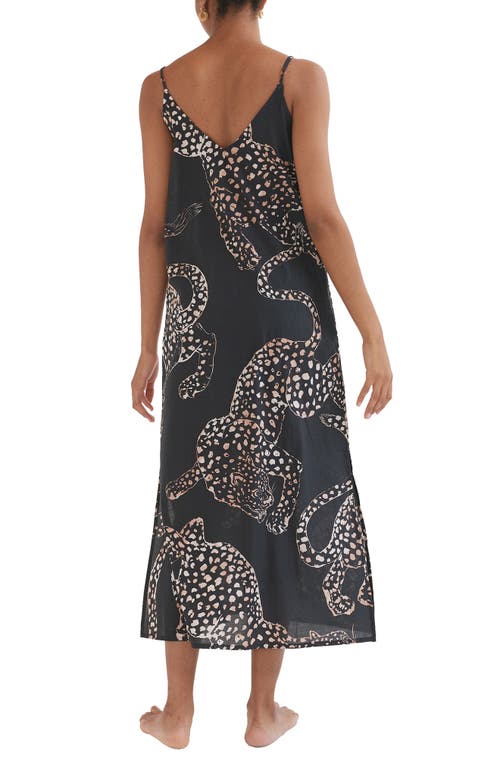 Desmond & Dempsey Jag Slip Nightgown In Jag Navy