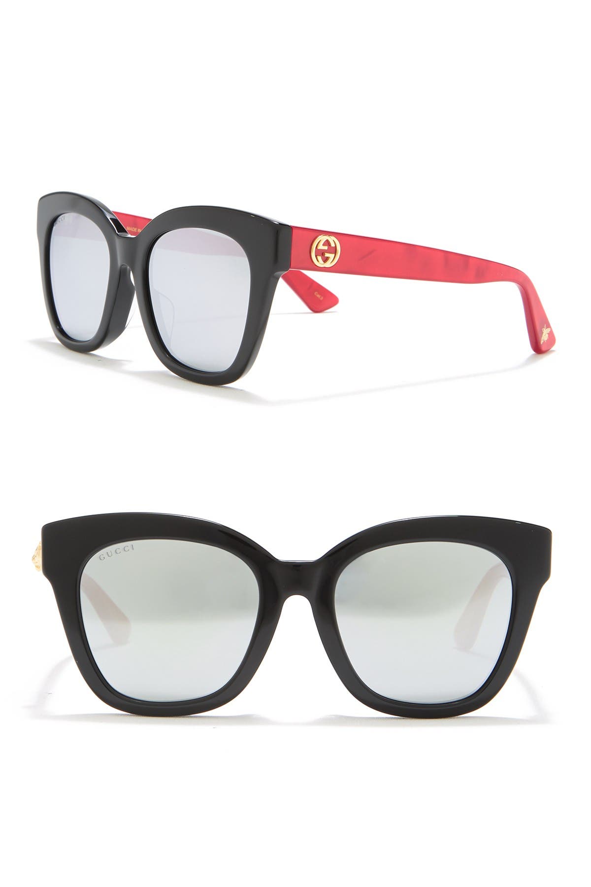 gucci 52mm rectangle sunglasses