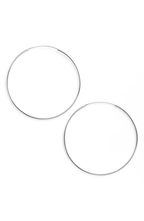 Argento Vivo Sterling Silver Argento Vivo Extra Large Endless Hoop Earrings