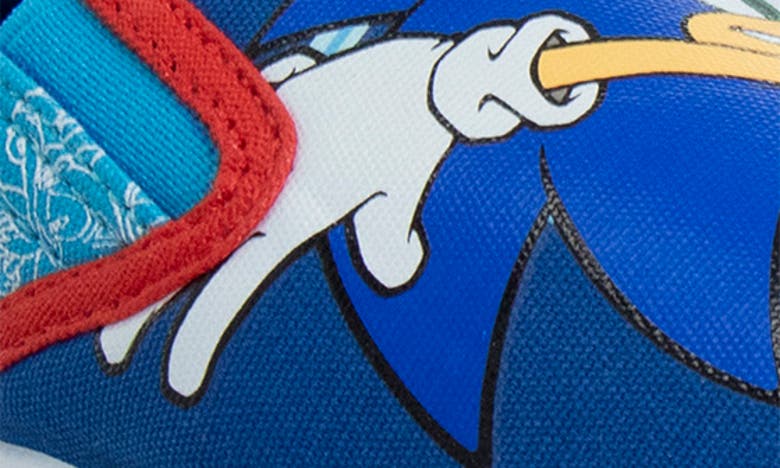 Josmo Kids' Sonic The Hedgehog Slip-on Sneaker In Blue